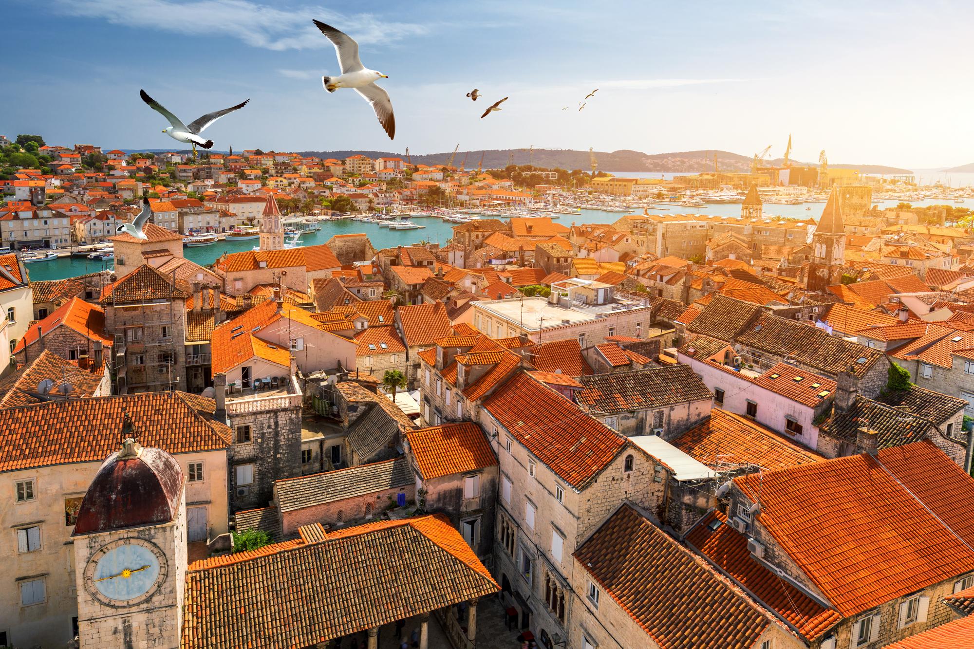 Vue sur Trogir, Croatie