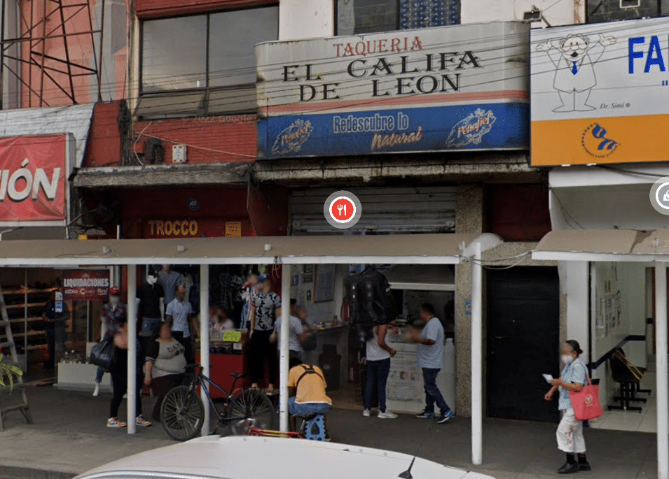 La Taquería El Califa de León, à Mexico vue sur Google Street View