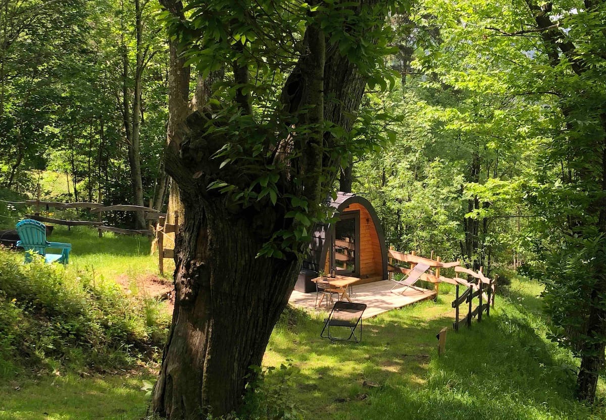 Cabane en bois nature