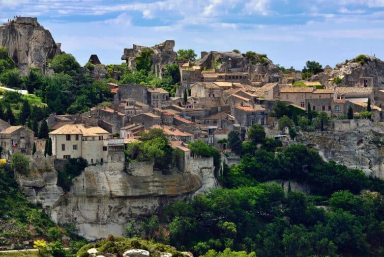 Baux-de-Provence village médiéval en Provence-Alpes-Côte d'Azur