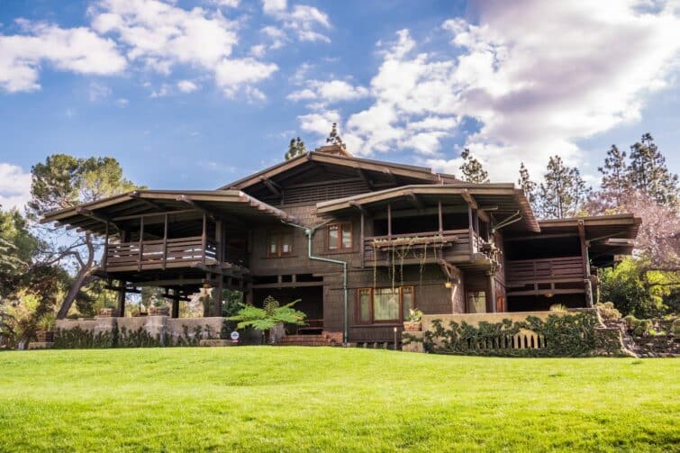 Gamble House à Pasadena, Californie, exemple de l'architecture Arts and Crafts