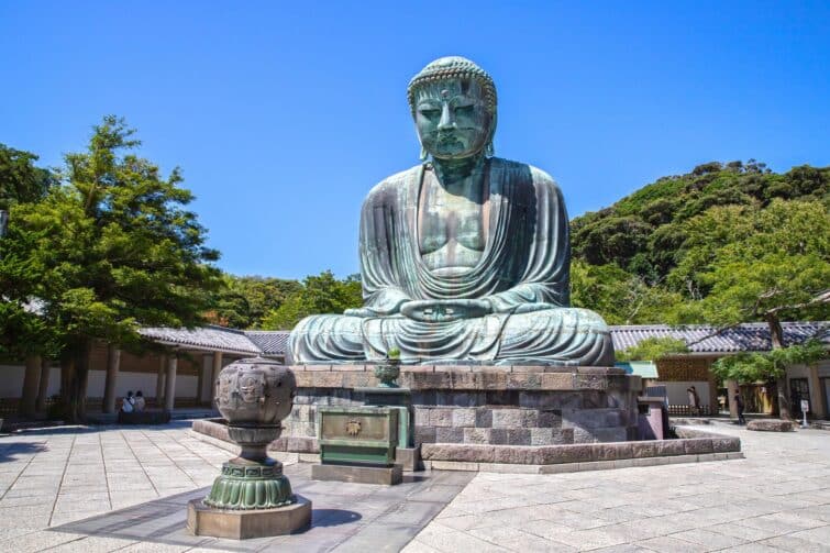 Grande statue du Bouddha à Kamakura, culture japonaise