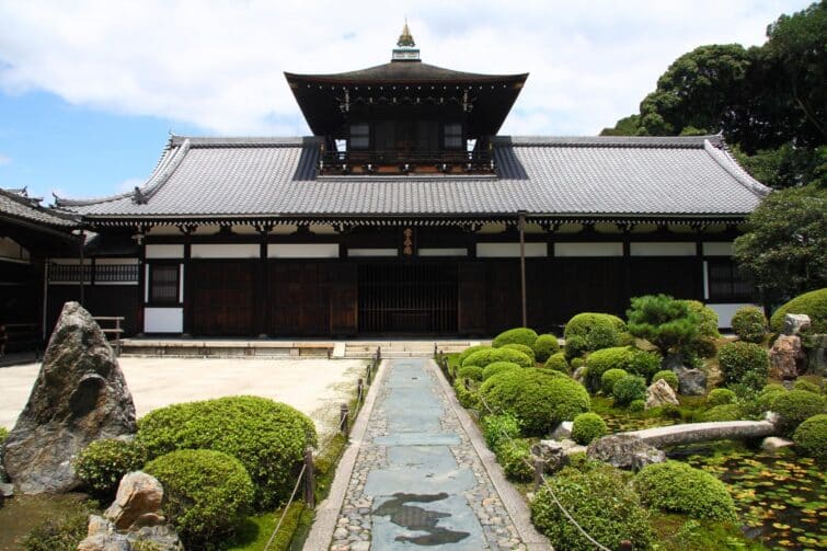 Jardin zen du temple Tofuku-ji à Kyoto, Japon