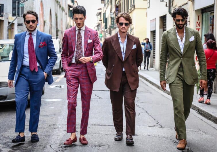 Luca Lombardini et Nicola Gomiero à Pitti Immagine Uomo à Florence, Italie