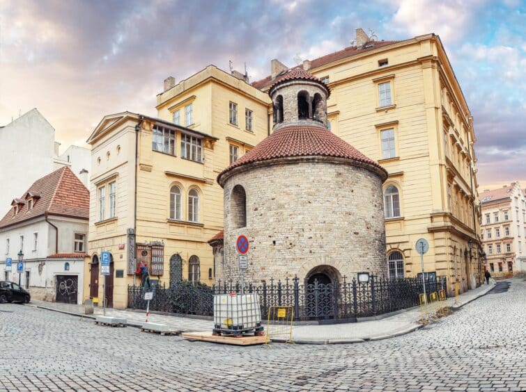 Rotonde de la Sainte-Croix à Prague, République tchèque, photographiée le 18 mars 2017