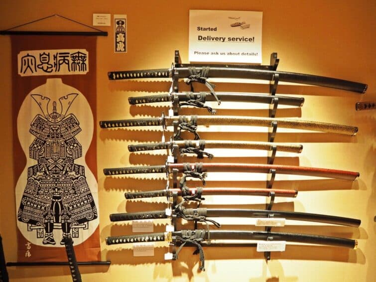 Samouraï en armure au Musée des Samouraïs à Tokyo, Japon