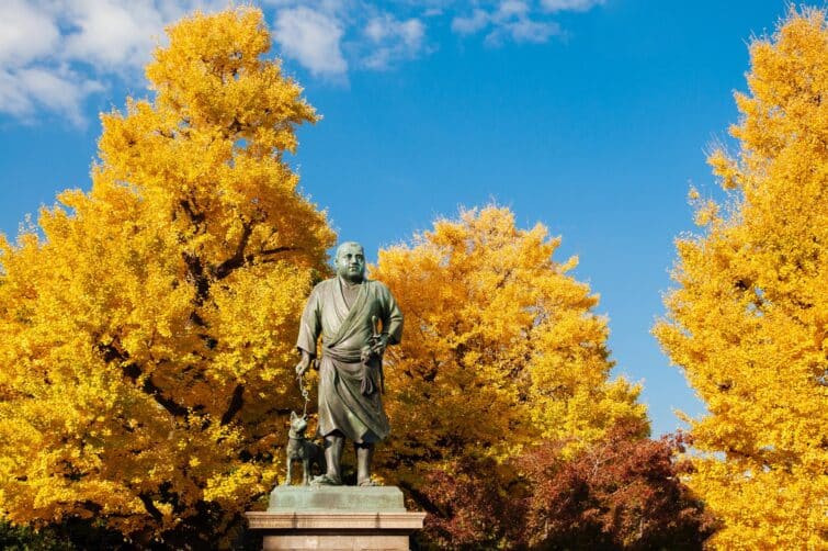 Statue de Saigo Takamori dans le parc d'Ueno, Tokyo, Japon