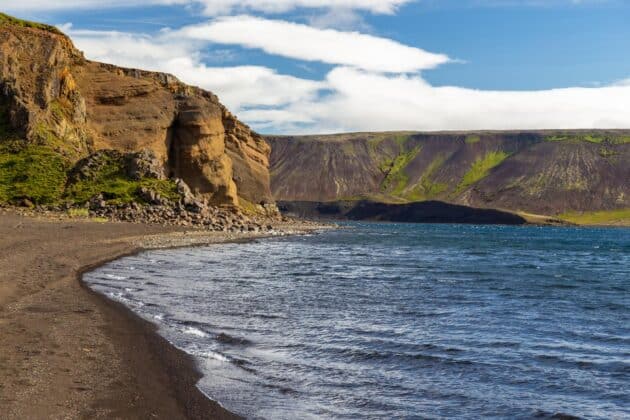 Volcanic landscape near Thrihnukagigur volcano, Iceland