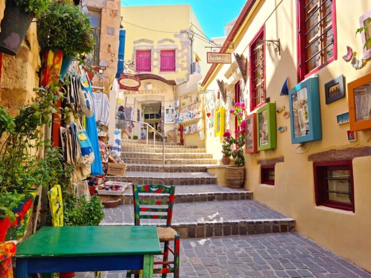 Vue de la vieille ville de La Canée, Crète, Grèce, prise le 23 juillet 2022