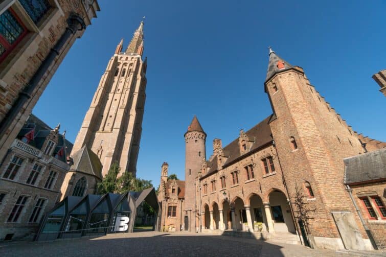 Vue extérieure du Gruuthusemuseum à Bruges, Belgique