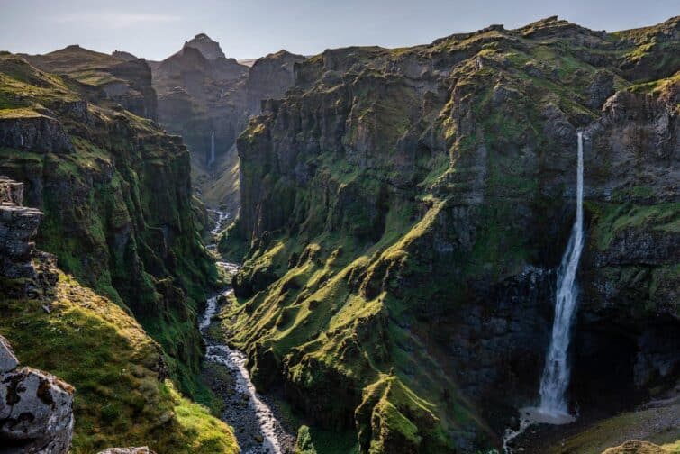 randonnée cascades Skógafoss Skálabrekkufoss Islande nature volcans