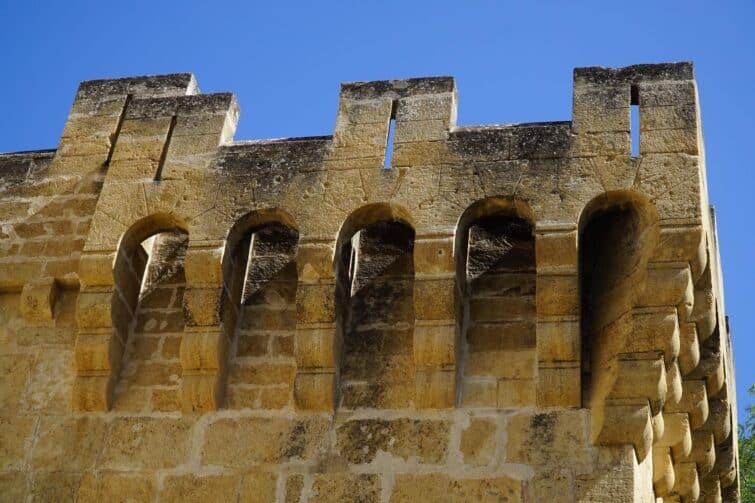 Détail des créneaux du château d'AnsouisNew