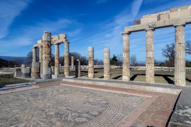 Palais de Vergina, Grèce, réouvert en 2024 après restauration, lieu de naissance d'Alexandre le Grand