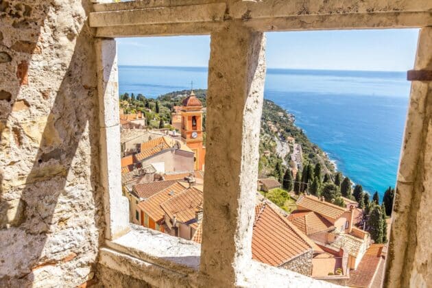 Roquebrune-Cap-Martin vue aérienne, histoire des changements de nationalité