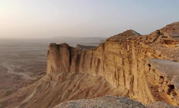 Vue panoramique du Jebel Fihrayn près de Riyad en Arabie Saoudite