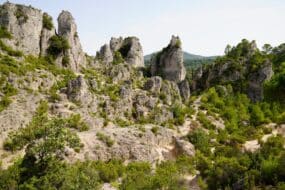 Paysage rocheux naturel du Cirque de Mourèze en France