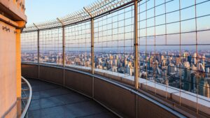 Le Baiyoke sky observation deck offre une vue à 360° sur Bangkok/La plateforme du Baiyoke sky observation deck/La plateforme du Baiyoke sky observation deck