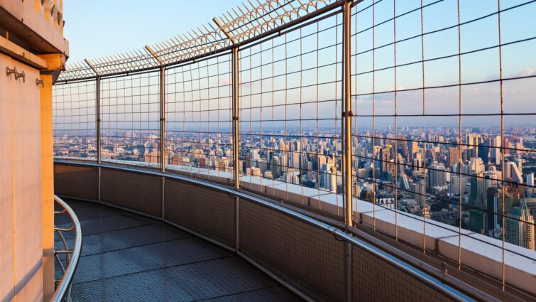 Le Baiyoke sky observation deck offre une vue à 360° sur Bangkok/La plateforme du Baiyoke sky observation deck/La plateforme du Baiyoke sky observation deck