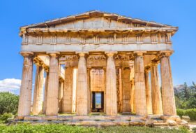Le Temple d'Héphaïstos situé sur l'Agora d'Athènes