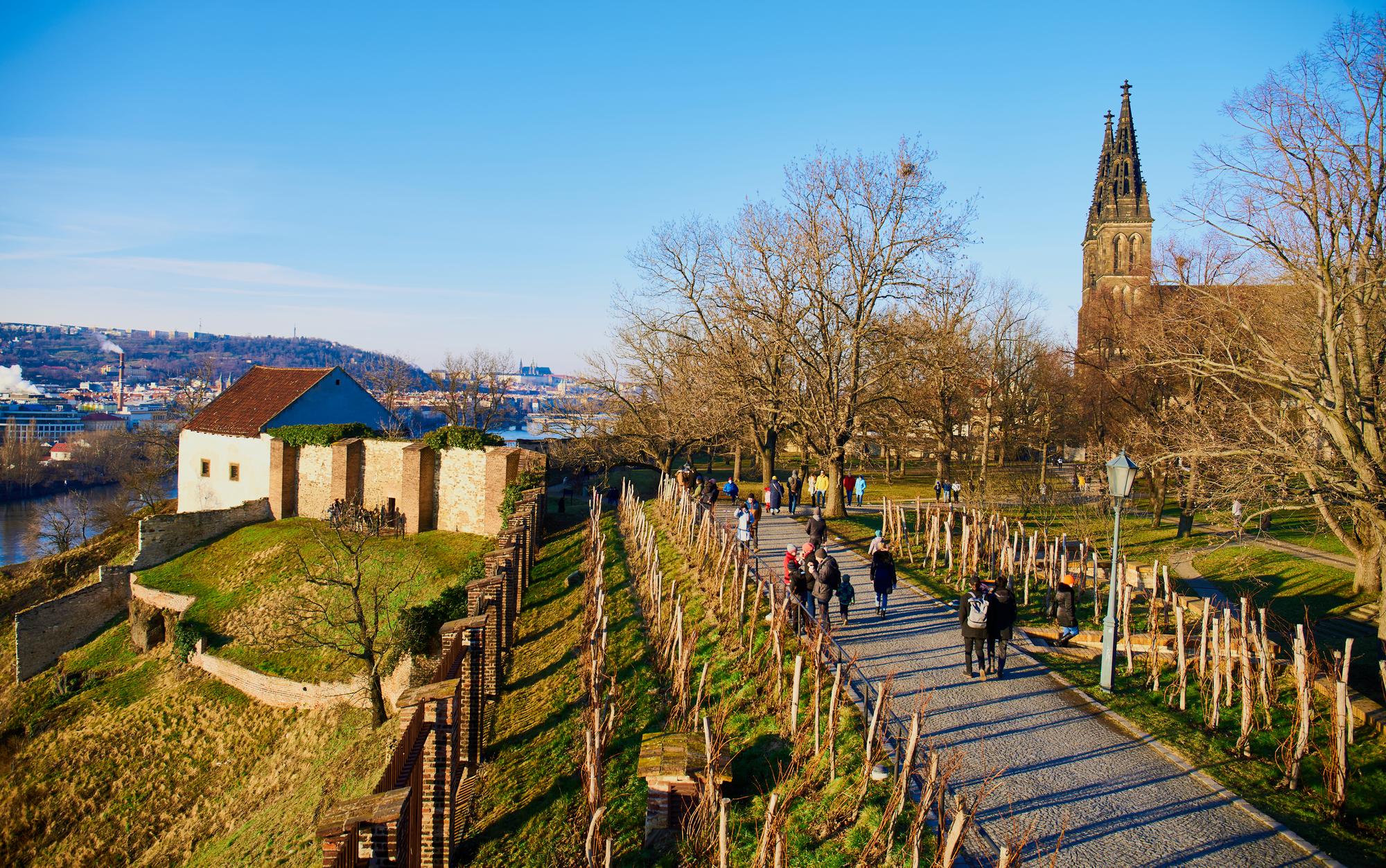 Le quartier de Vyšehrad à Prague