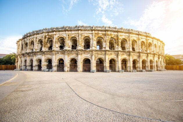 Les Arènes de Nîmes en France