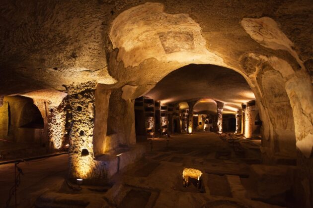 Les catacombes de San Gennaro à Naples, Italie/Les catacombes de San Gennaro à Naples, Italie/Les catacombes de San Gennaro à Naples, Italie