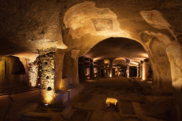 Les catacombes de San Gennaro à Naples, Italie/Les catacombes de San Gennaro à Naples, Italie/Les catacombes de San Gennaro à Naples, Italie