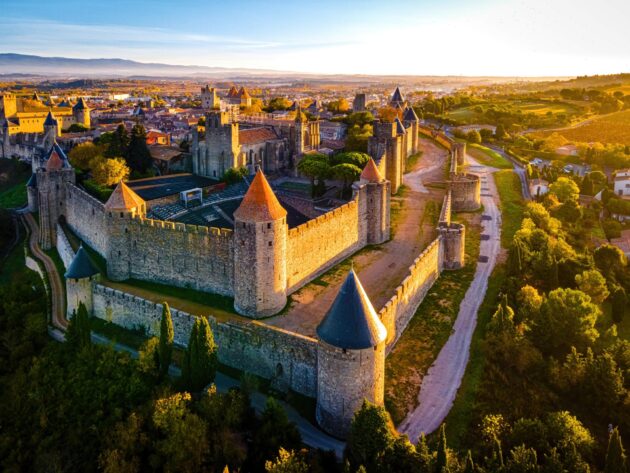 Les remparts de la Cité de Carcassonne ont été rénovés par Viollet le Duc/La cité médiévale de Carcassonne/La cité médiévale de Carcassonne