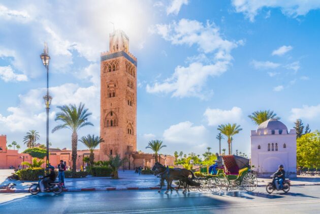 Mosquée Koutoubia à Marrakech, Maroc/Mosquée Koutoubia à Marrakech, Maroc/Mosquée Koutoubia à Marrakech, Maroc
