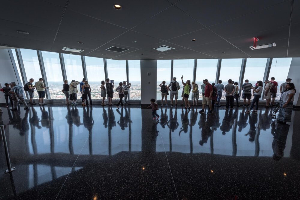 plateforme d’observation à 360° du One World Observatory