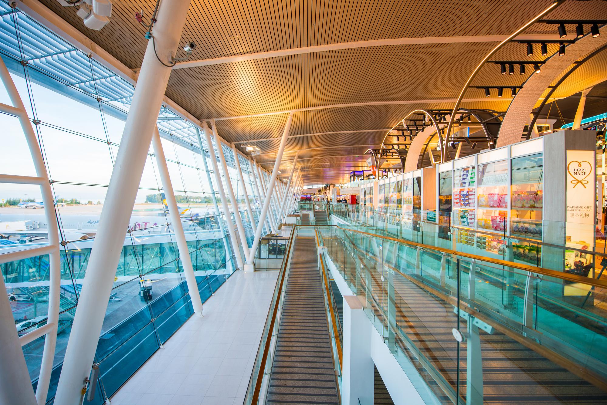 A l'intérieur de l'aéroport de Phuket
