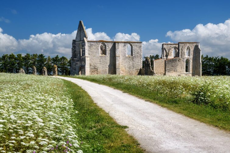 Abbaye des Châteliers sur l'île de Ré