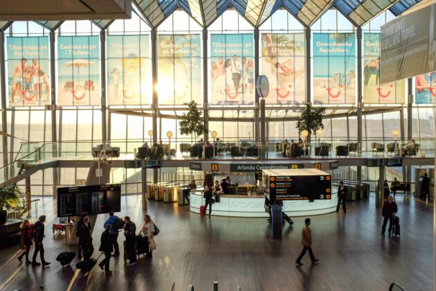 Aéroport d'Arlanda à Stockholm en Suède