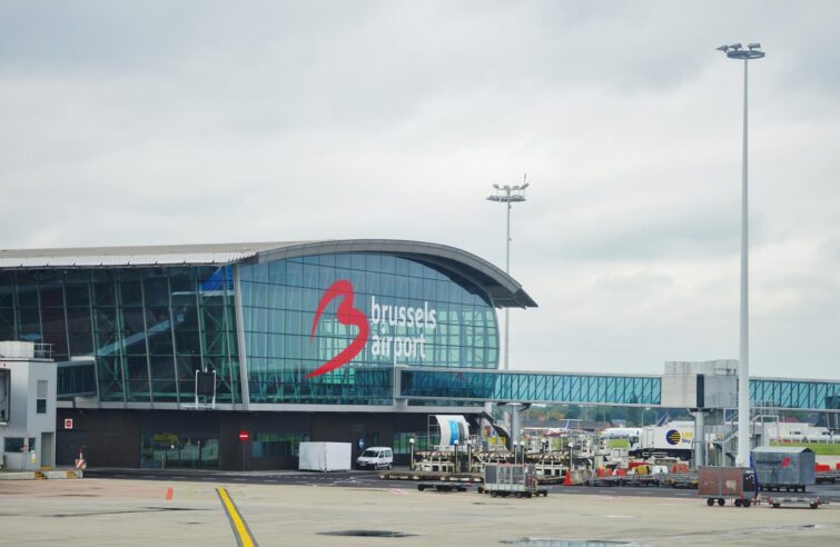 Aéroport de Bruxelles en Belgique