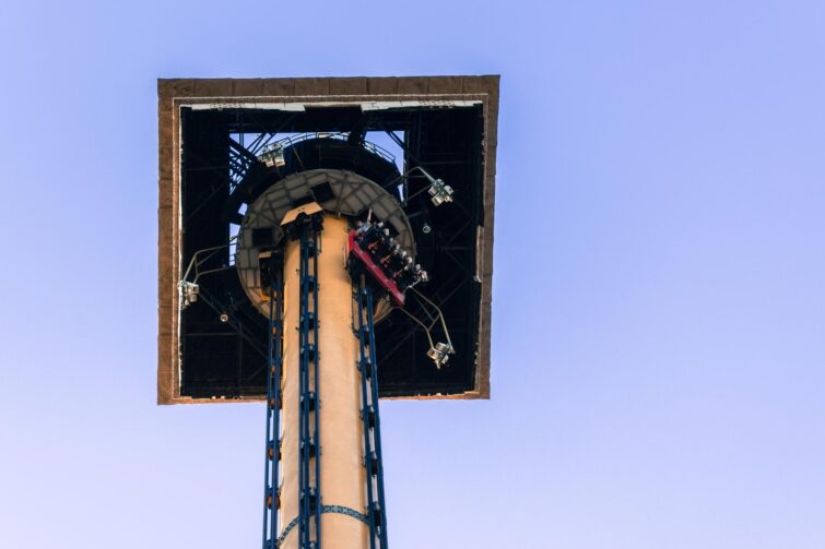 Attraction Hurakan Condor à PortAventura World, Espagne