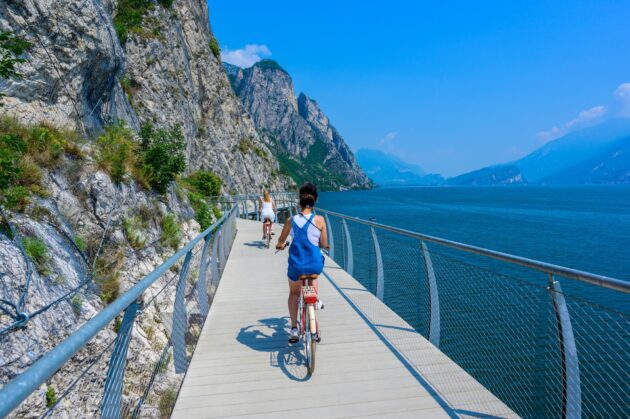 Balade à vélo autour du lac de Garde