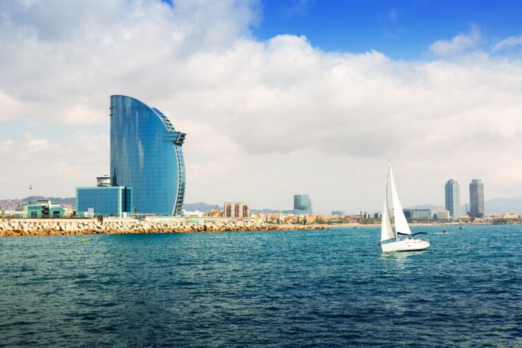 Barcelone depuis la mer