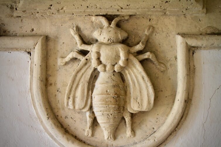 Bas-relief Barberini Bee at Barberini Palace Rome