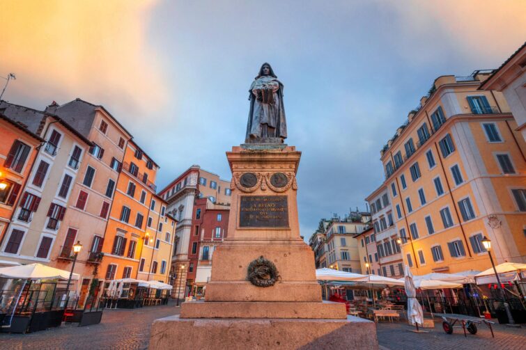Campo de' Fiori à Rome en Italie