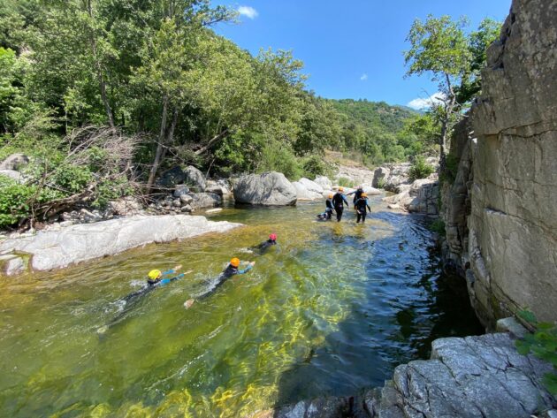 Canyoning dans les Gorges de la Borne, Lozère