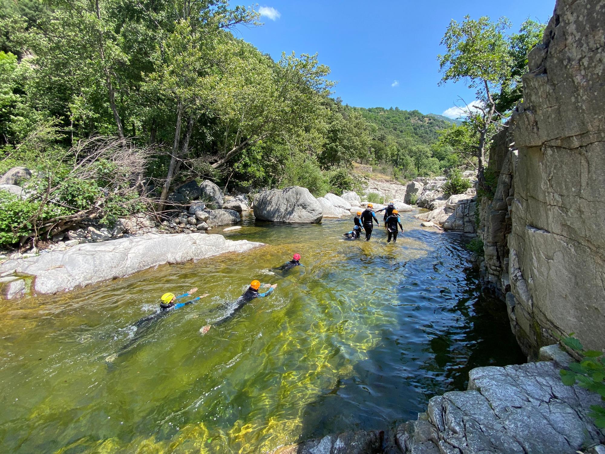 Canyoning dans les Gorges de la Borne, Lozère