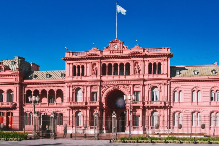 Casa Rosada, résidence exécutive et bureau du président de l'Argentine, à Buenos Aires