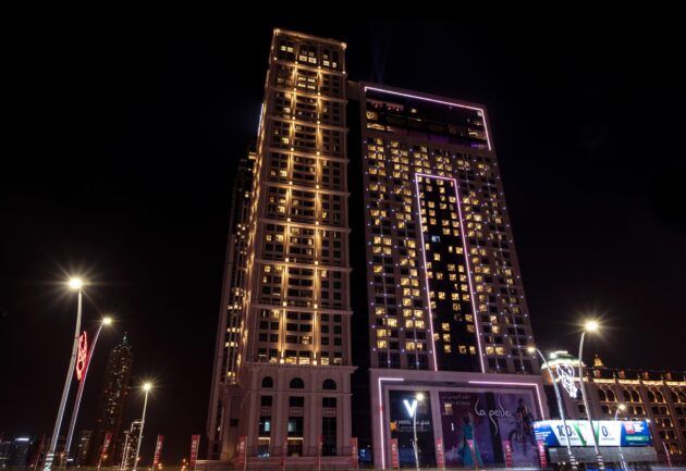 Complexe abritant La Perle à Dubaï