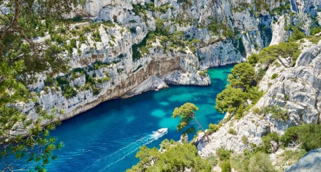 Croisière en bateau aux Calanques de Cassis, Provence-Alpes-Côte d'Azur, France