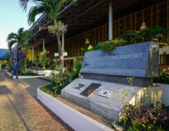 Entrée de l'aéroport Francisco B.Reyes à Coron