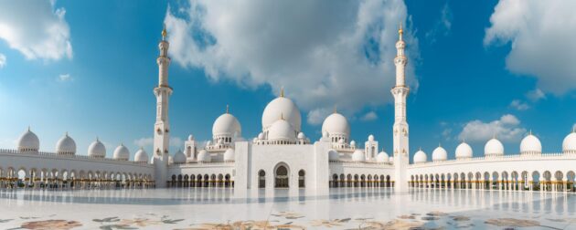 Grande Mosquée Sheikh Zayed à Abu Dhabi aux Émirats arabes unis