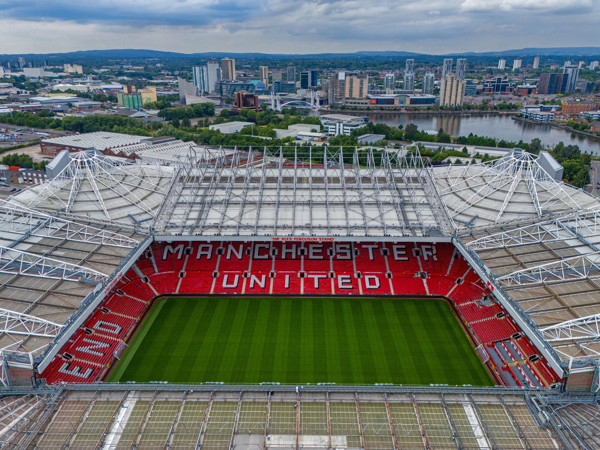 Image Aérienne de Manchester United, Old Trafford Stadium