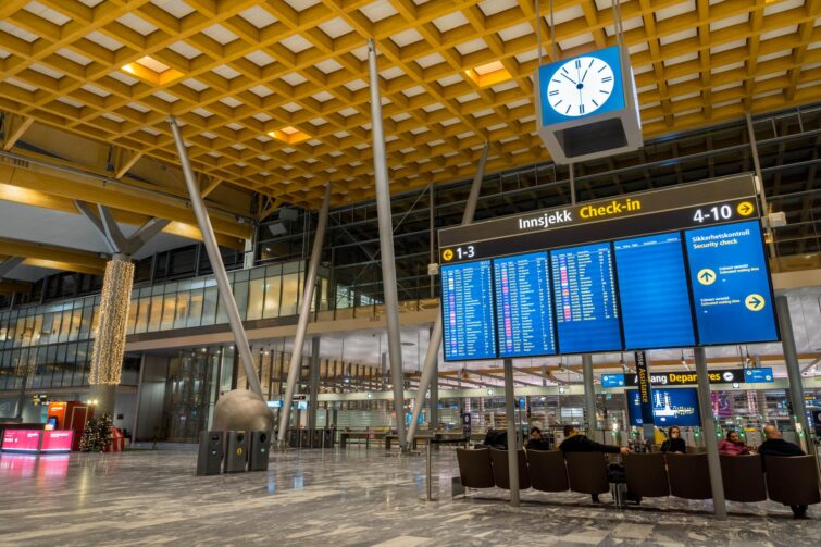 L'Aéroport Gardermoen d'Oslo
