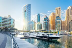 La Dubaï Marina à Dubaï aux Émirats Arabes Unis