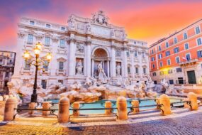 La Fontaine de Trevi à Rome en Italie